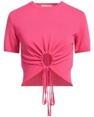 Kaos Top Viscose, Polyamide - Pink