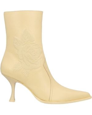 Acne Studios Cream Ankle Boots Leather - Natural