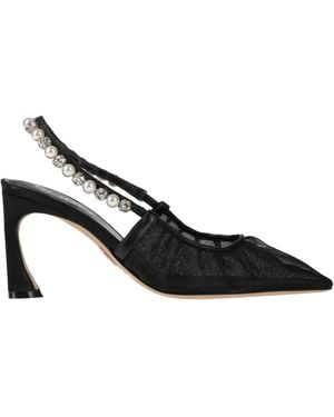 Rodo Pumps Textile Fibers - Black