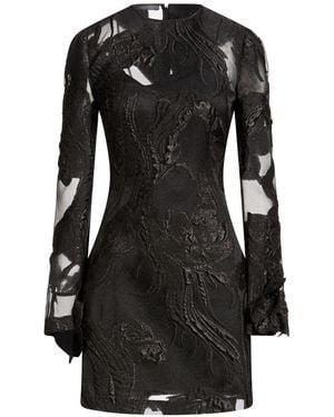 Alberta Ferretti Mini Dress Acetate, Silk, Elastane - Black
