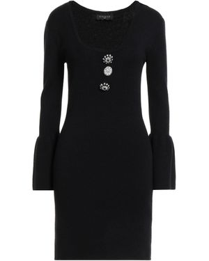 Gaelle Paris Mini Dress Viscose, Polyester, Polyamide - Black