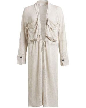 Aviu Cardigan Linen, Polyamide - White