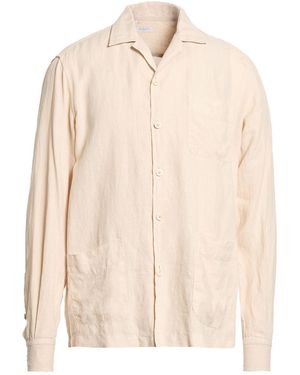 Boglioli Ivory Jacket Linen - Natural