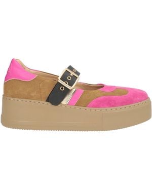 OA non-fashion Fuchsia Court Shoes Leather - Pink