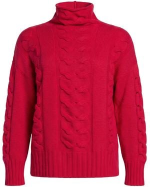Lorena Antoniazzi Turtleneck Wool, Cashmere - Red