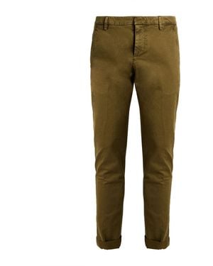 Dondup Military Trousers Cotton, Elastane - Green