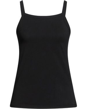 Alpha Studio Tank Top Cotton, Elastane - Black