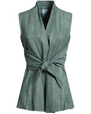 Rick Owens Dark Vest Lambskin - Green
