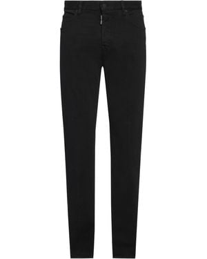 DSquared² Jeans Cotton, Elastane, Cow Leather - Black