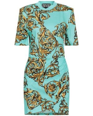 Versace Jeans Couture Mini Dress Cotton - Green
