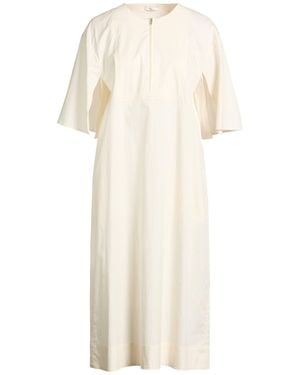 Peserico Midi Dress Cotton, Elastane - Natural
