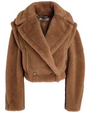 Max Mara Shearling- & Kunstfell - Braun