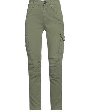 Pinko Denim Trousers Cotton, Elastane - Green