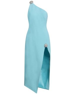 David Koma Midi Dress Acetate, Viscose, Elastane, Pvc - Blue