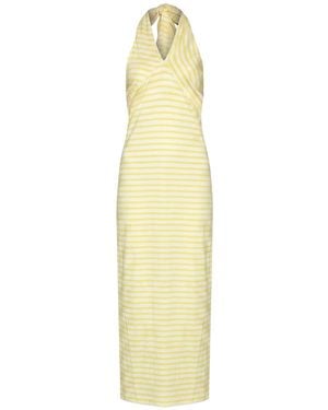 MSGM Maxi Dress Cotton - Metallic