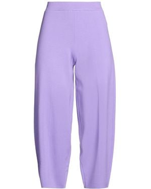Liviana Conti Trousers Viscose, Polyamide, Elastane - Purple