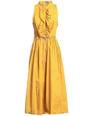 Liu Jo Midi Dress Cotton - Yellow