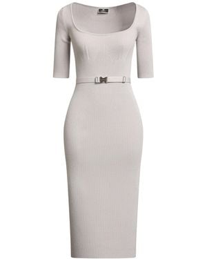 Elisabetta Franchi Midi Dress - Grey