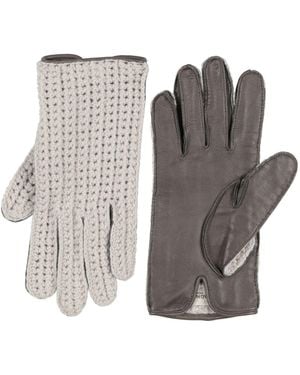 Agnona Light Gloves Cashmere, Lambskin - Gray