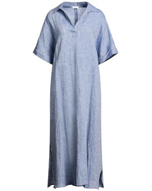Peserico Midi Dress Linen - Blue