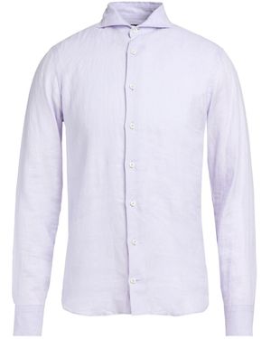 Van Laack Lilac Shirt Linen - Purple