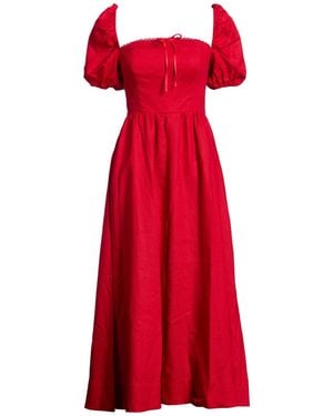 Reformation Vestido Midi - Rojo