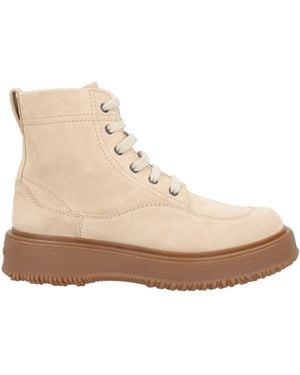 Hogan Ankle Boots Leather - Natural