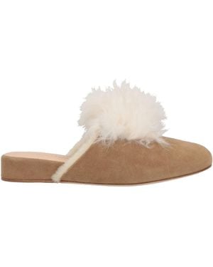 Rupert Sanderson Mules & Clogs Shearling - White