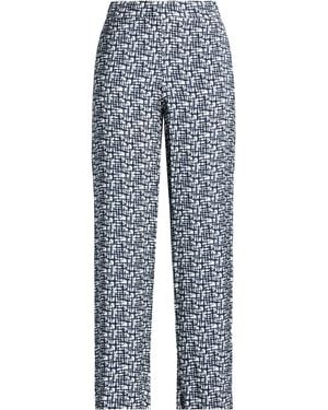 Whyci Pants Viscose, Elastic Fibers - Blue