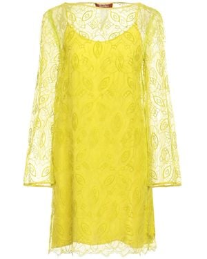 Max Mara Mini Dress Polyester - Yellow