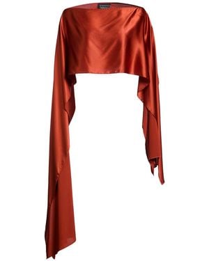 Gianluca Capannolo Cape Silk, Elastane - Red
