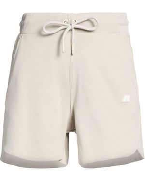 K-Way Shorts & Bermuda Shorts Cotton, Polyester, Elastane - Natural