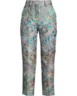 Etro Pants Polyester, Viscose, Cotton - Blue