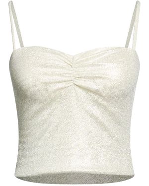 Siste's Top Nylon, Elastane, Metallic Fiber - White