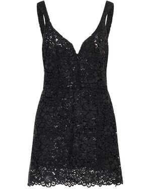 A PAPER KID Mini Dress Cotton, Viscose, Polyamide, Polyester - Black