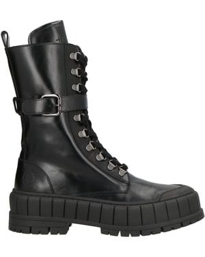 High Ankle Boots Leather - Black