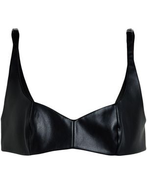 Safiyaa Top Polyester, Polyurethane - Black