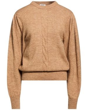 Liu Jo Camel Sweater Acrylic, Polyamide, Wool, Polyester, Elastane - Natural
