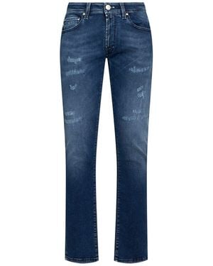 Tramarossa Jeans Cotton, Recycled Cotton, Recycled Polyester, Elastane - Blue