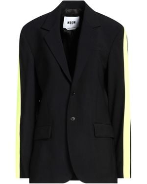 MSGM Blazer Virgin Wool, Elastane - Black