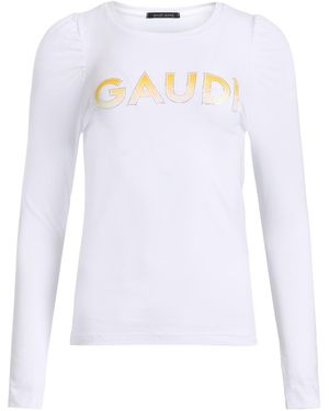 GAUDI Jeans T-Shirt Cotton, Elastane - White