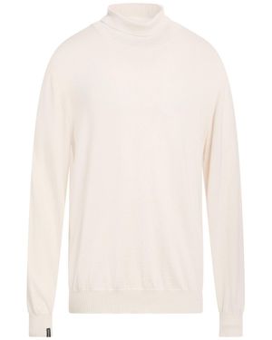AROVESCIO Ivory Turtleneck Virgin Wool - White
