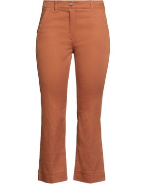 Marella Trousers Cotton, Elastane - Brown
