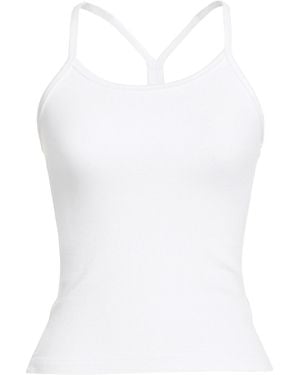 Joah Brown Top Rayon, Elastane - White