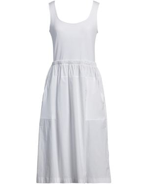 Gran Sasso Midi Dress Cotton, Polyamide, Elastane - White