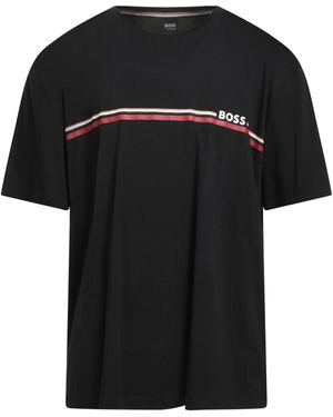 BOSS T-Shirt Cotton, Elastane - Black