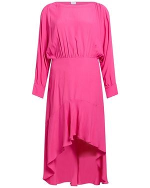 Marella Fuchsia Maxi Dress Acetate, Silk - Pink