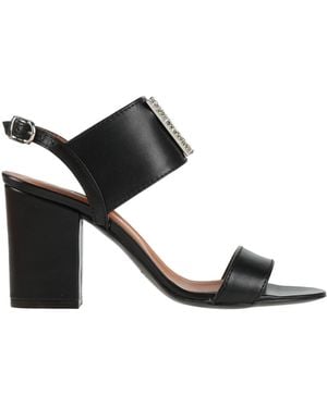 Via Roma 15 Sandals Leather - Black