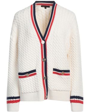Maje Cardigan Acrylic, Wool, Polyester, Elastane - White