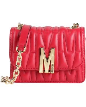 Moschino Cross-Body Bag Soft Leather - Red
